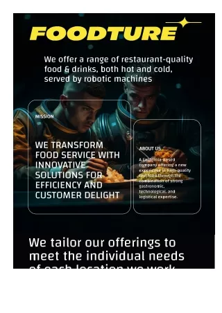 What Foodture Offer Customer