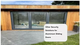 Other Security Solutions for Aluminium Sliding Doors