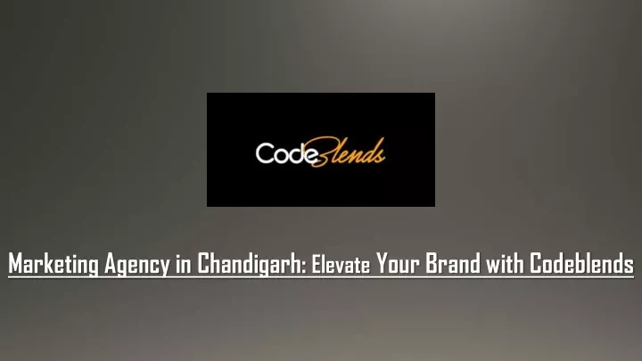 marketing agency in chandigarh elevate your brand