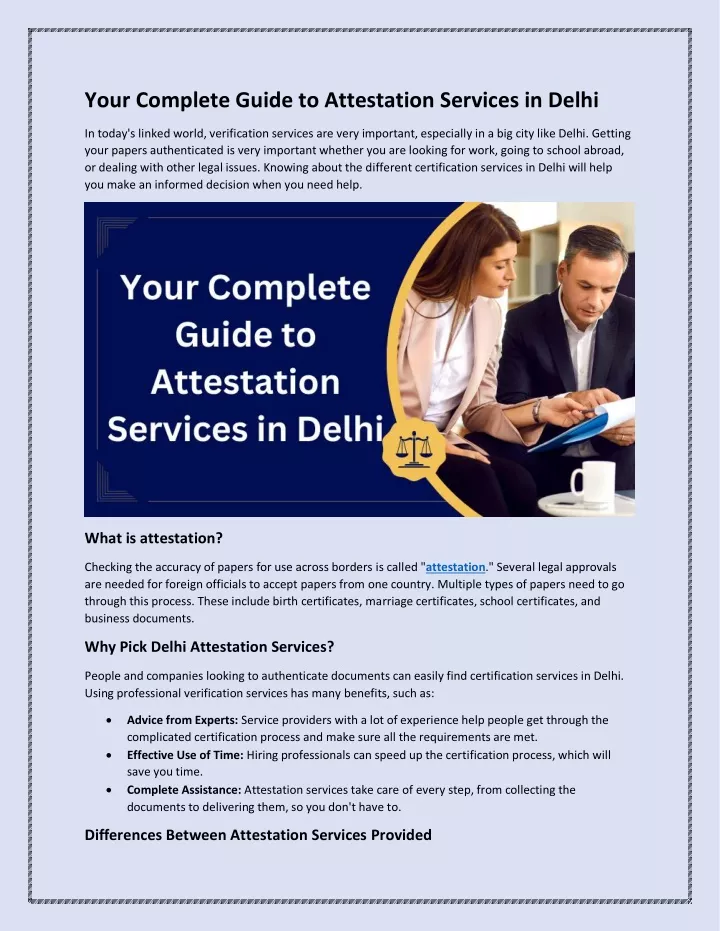 your complete guide to attestation services