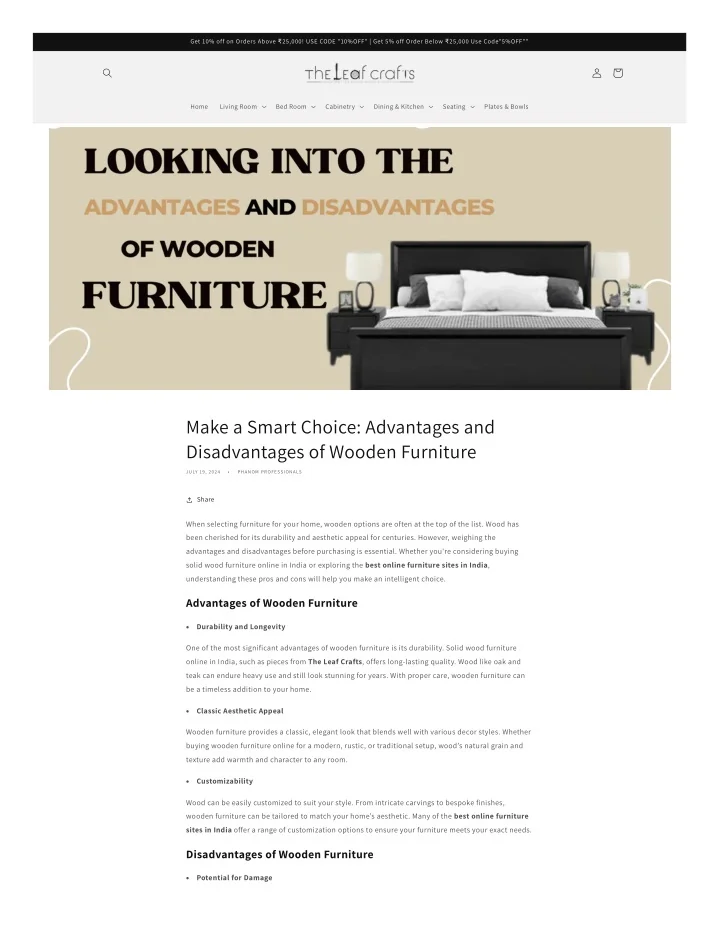 PPT - Beautiful Handcrafted Solid Wood Furniture for Every Room ...