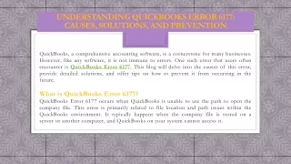 understanding quickbooks error 6177 causes solutions and prevention