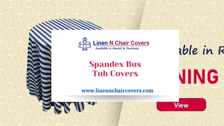 spandex bus tub covers