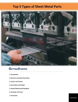 Sheet Metal Mastery: Top 5 Types of Parts Explained