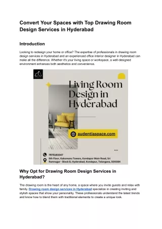 convert your spaces with top drawing room design