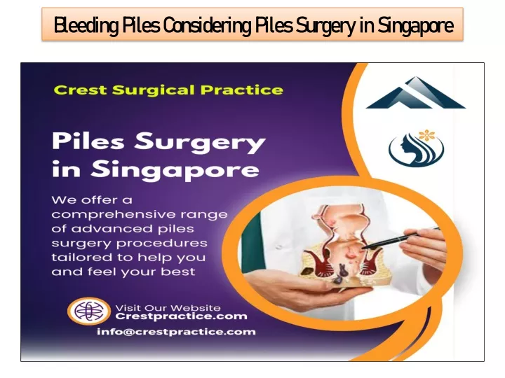 bleeding piles considering piles surgery