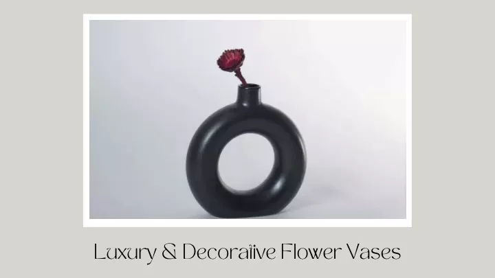 luxury decorative flower vases