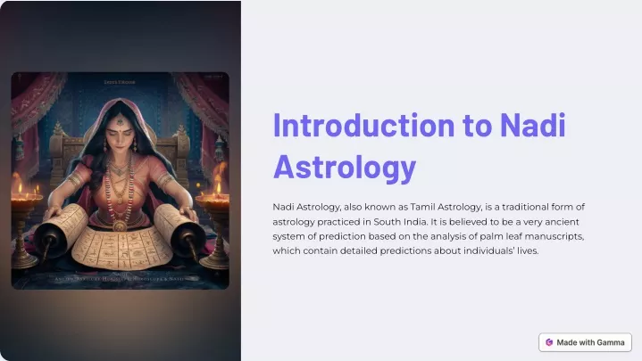 introduction to nadi astrology