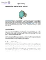 EMF Shielding Jewelry - Fact or Fashion - slide 1