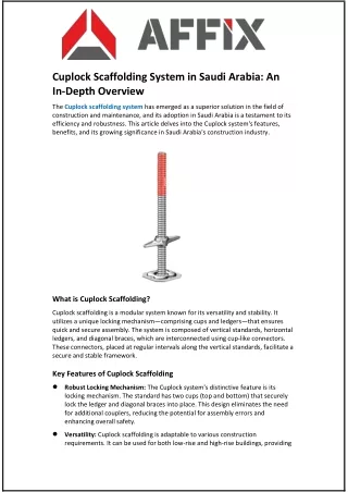 cuplock scaffolding system in saudi arabia