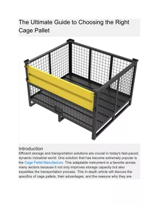 the ultimate guide to choosing the right cage