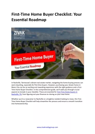 First-Time Home Buyer Checklist Your Essential Roadmap