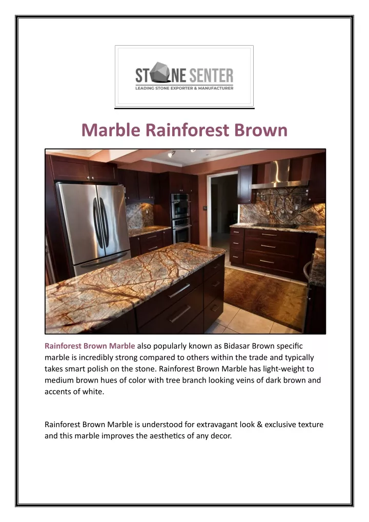 marble rainforest brown