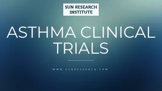 Asthma Clinical Trials