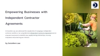 Independent Contractor Agreement: Get Easy Guide with Outsiders Law