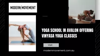 Yoga School in Avalon offering Vinyasa Yoga classes