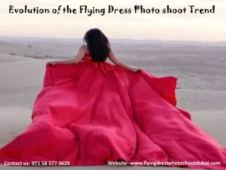 Evolution of the Flying Dress Photoshoot Trend