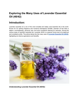 Exploring the Many Uses of Lavender Essential Oil (40_42)