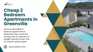 Explore the Cheap 2 Bedroom Apartments in Greenville