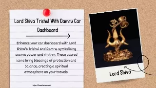 Lord Shiva Trishul With Damru 7 Inch – theartarium