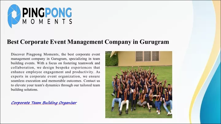 best corporate event management company