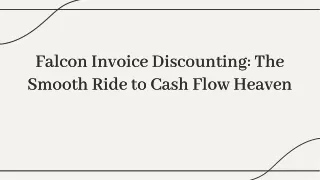 Boost Your Bottom Line with Falcon Invoice Discounting
