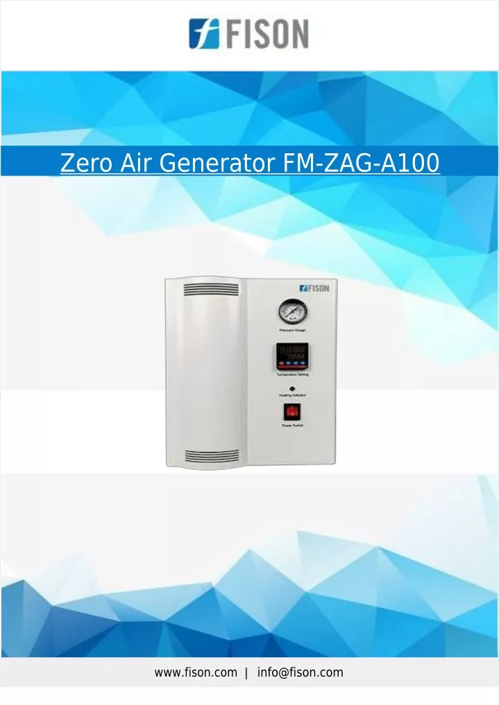 zero air generator fm zag a100 www fison