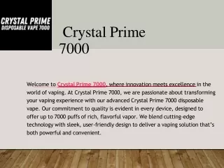 crystal prime 7000