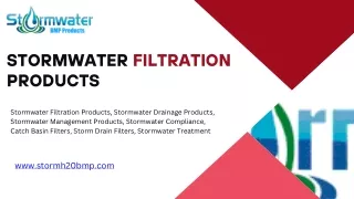 Storm Water Filtration Products Washington State
