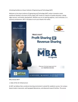Top Engineering College in Bhubaneswar | Aryan Institute of Engineering and Tech