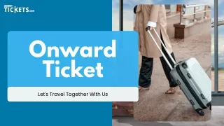 Onward Flight Ticket