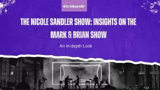 The Nicole Sandler Show Insights on the Mark & Brian Show