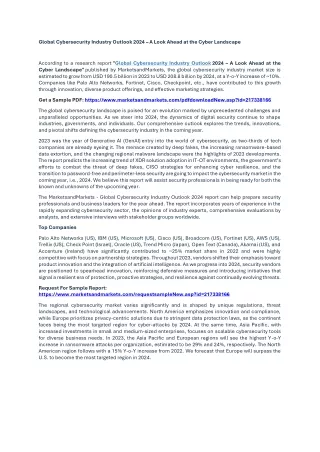 global cybersecurity industry outlook 2024 a look