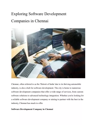 exploring software development