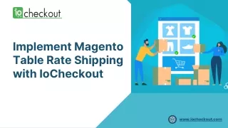 implement magento table rate shipping with