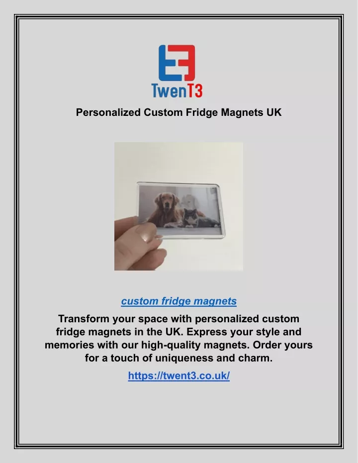 personalized custom fridge magnets uk