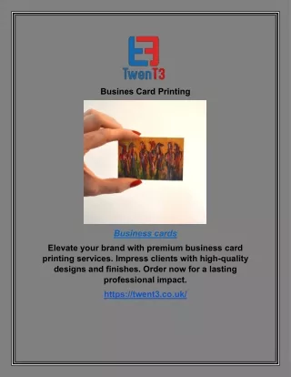 Busines Card Printing