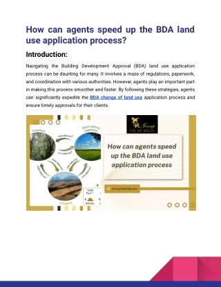 how can agents speed up the bda land