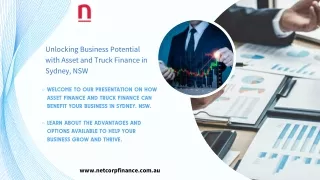 Commercial Finance Sydney, Business Finance Sydney, NetcorpFinance