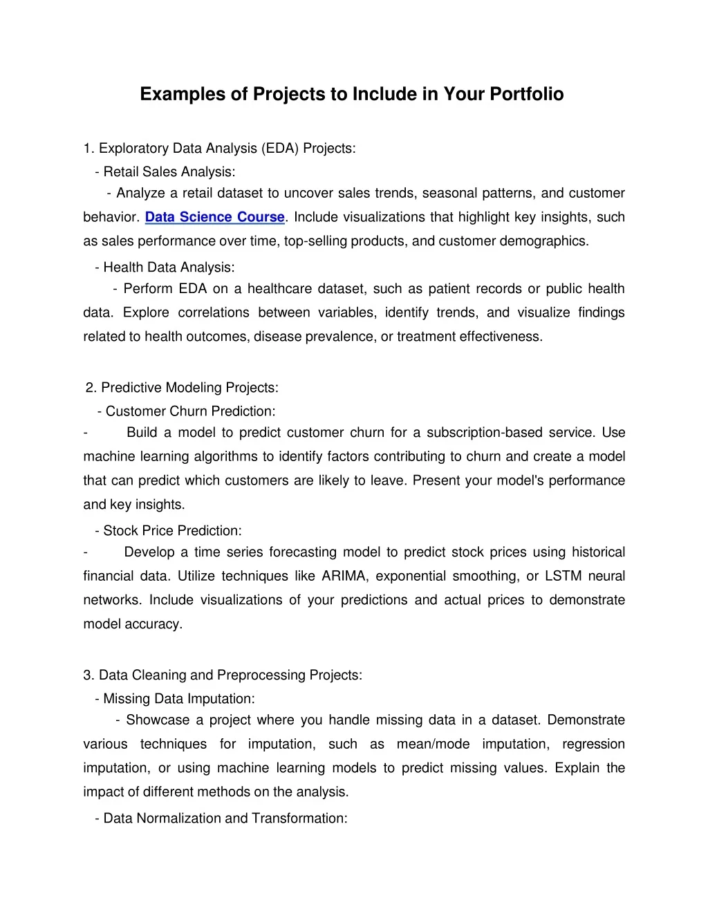 PPT - Examples of Projects to Include in Your Portfolio PowerPoint ...