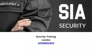 Security Training London - securitytrain.uk