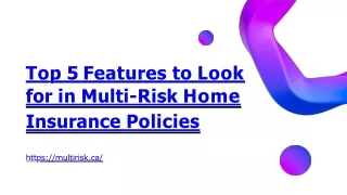 top 5 features to look