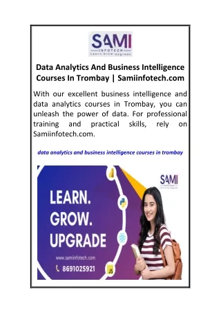 data analytics and business intelligence courses