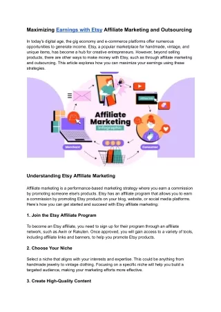 maximizing earnings with etsy affiliate marketing