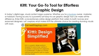 kittl your go to tool for effortless graphic