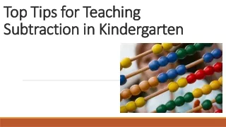 Top Tips for Teaching Subtraction in Kindergarten