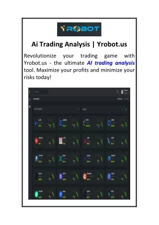 ai trading analysis yrobot us