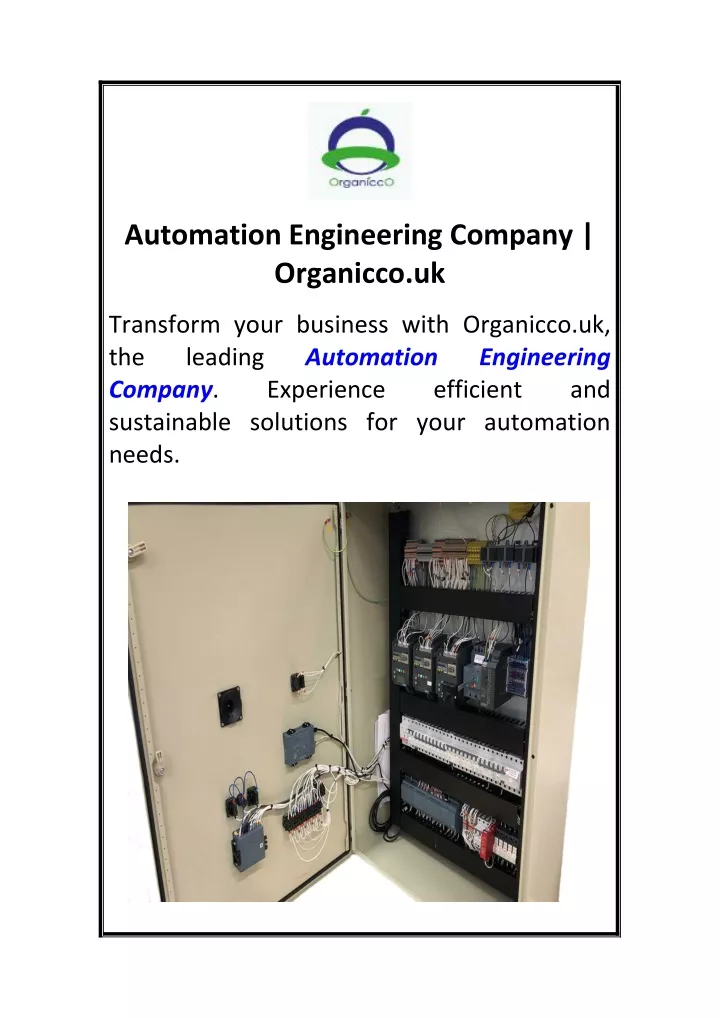 automation engineering company organicco uk