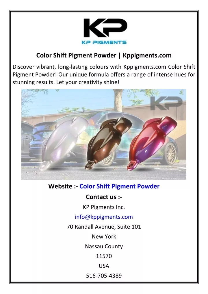 color shift pigment powder kppigments com