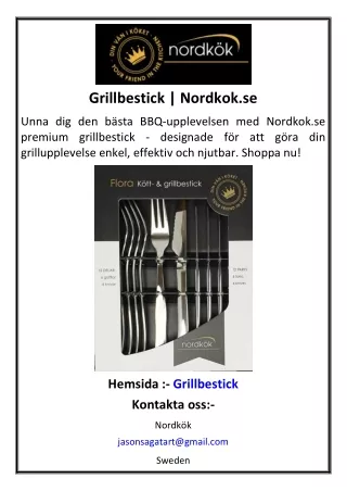 Grillbestick | Nordkok.se